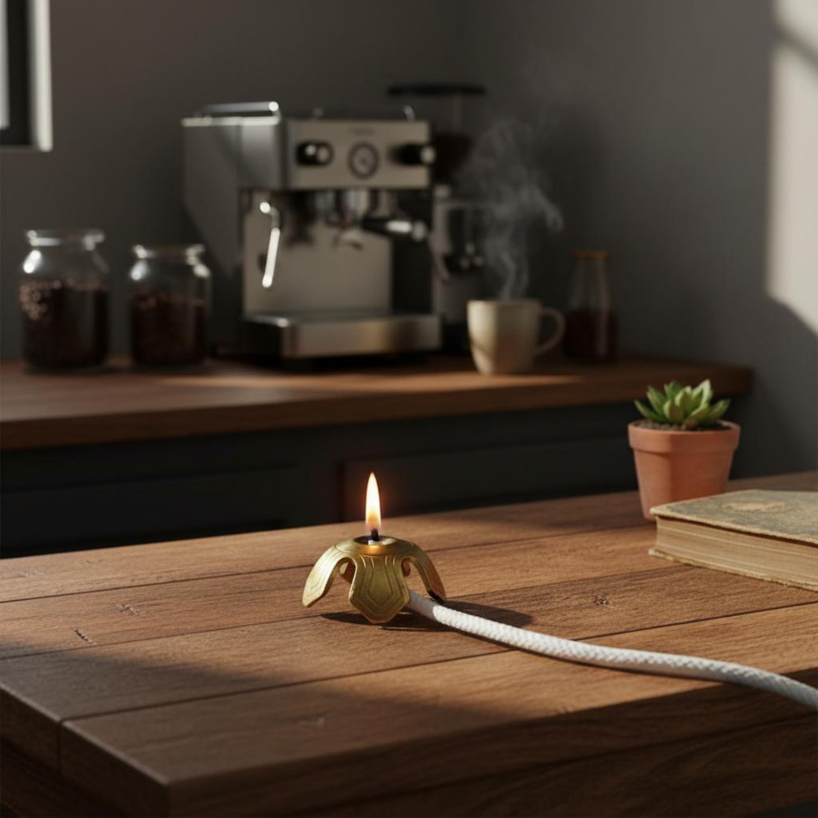 Oil Lamp Wick Holder Decorativ - Lighting Decoration Stand ulasan dan harga