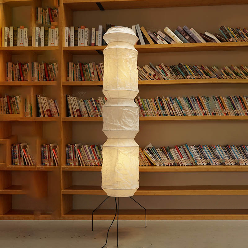 Japanese Wabi-sabi Akari Noguc - Floor Lamp Tripod ulasan dan harga