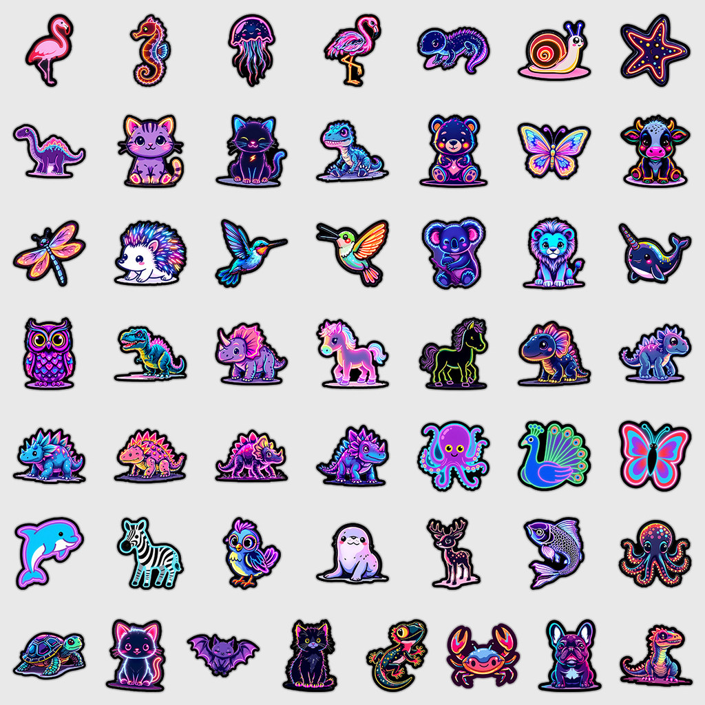 50 Pieces Neon Light Animal Gr - Lighting Decor Store ulasan dan harga