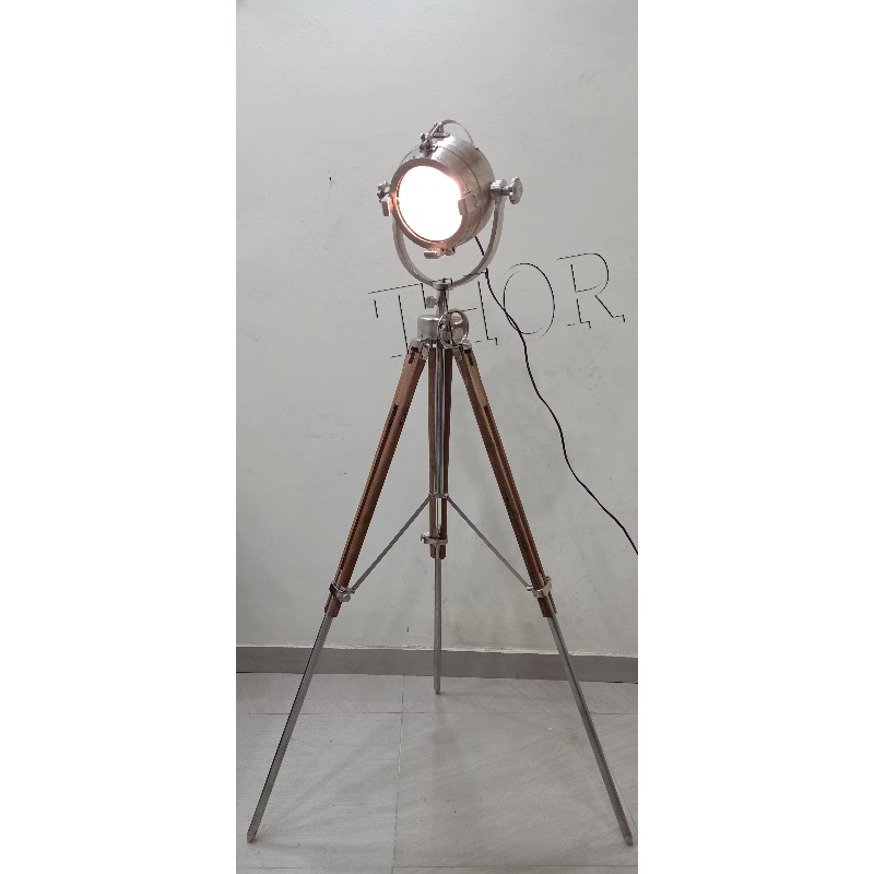 Vintage Hollywood Studio Chrom - Floor Lamp Tripod ulasan dan harga
