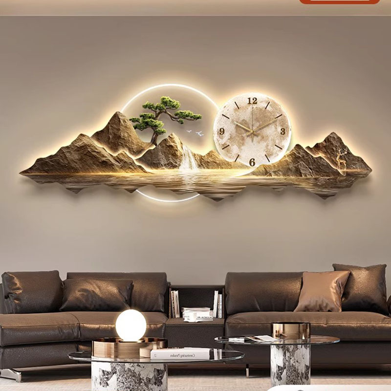 Living Room Wall Clocks Art Mu - Lighting Home Decor Wall Clocks ulasan dan harga