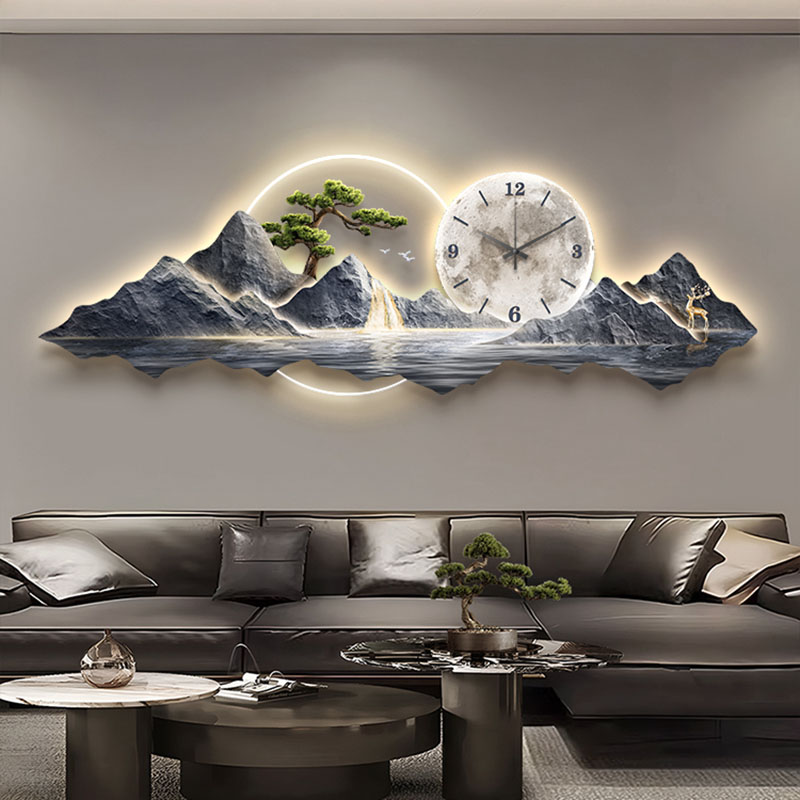 Living Room Wall Clocks Art Mu - Lighting Home Decor Wall Clocks ulasan dan harga