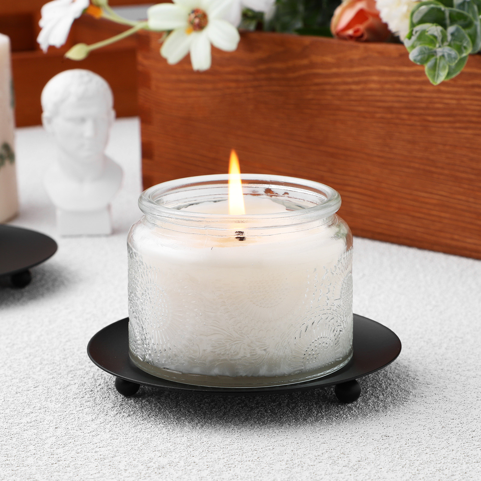 4Pcs Iron Holder Minimalist Ro - Lighting Decoration Stand ulasan dan harga