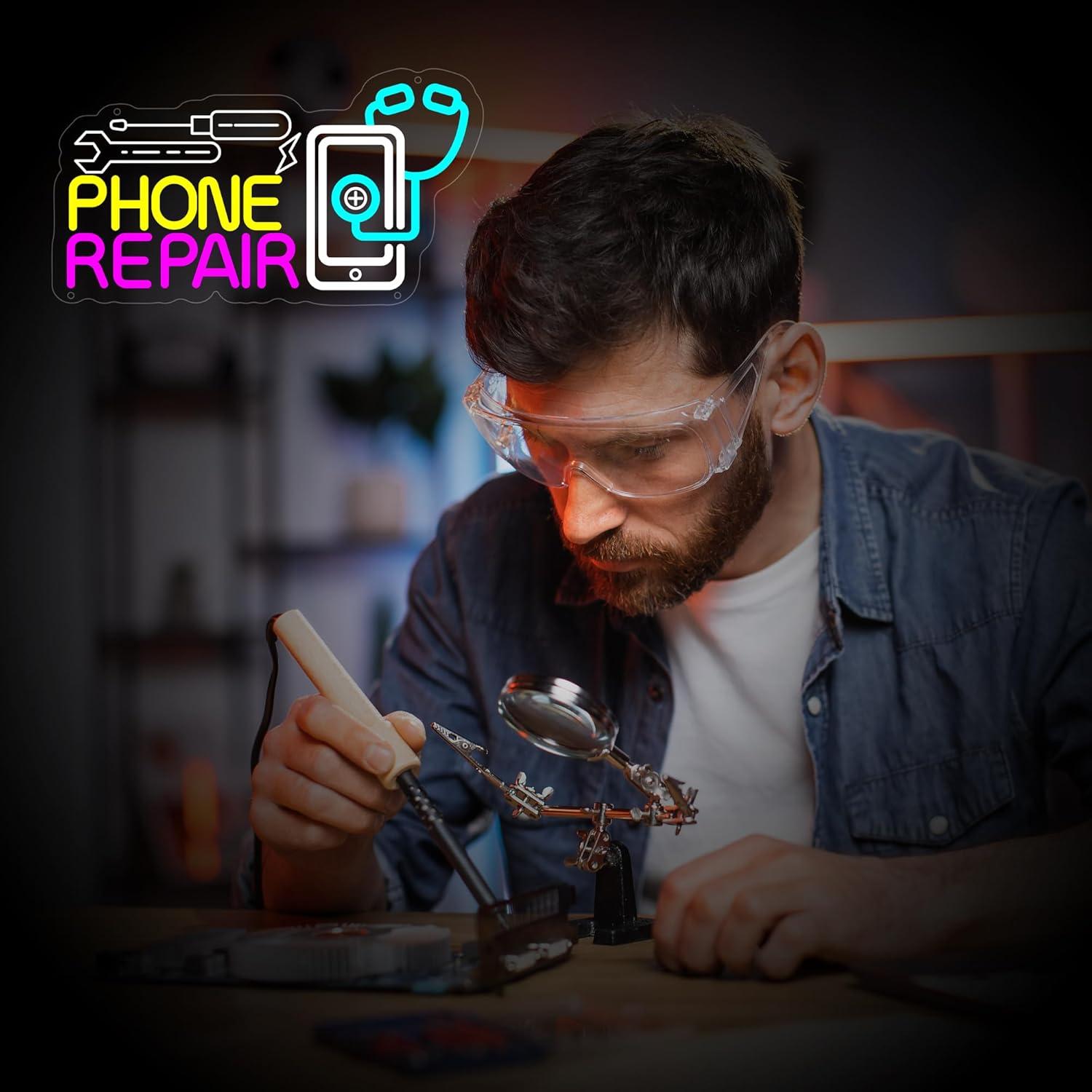 Phone Repair Neon Sign USB Dim - Lighting Decor Store ulasan dan harga