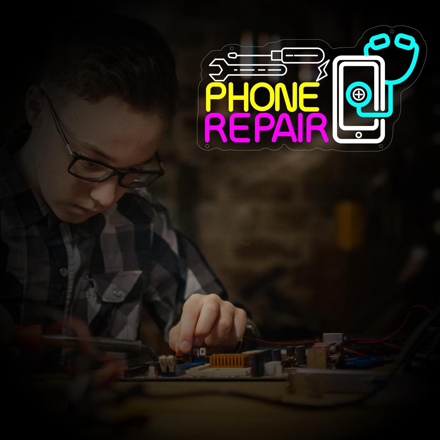 Phone Repair Neon Sign USB Dim - Lighting Decor Store ulasan dan harga