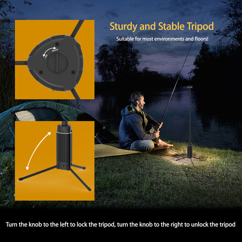 Portable Camping Lantern Teles - Floor Lamp Tripod ulasan dan harga