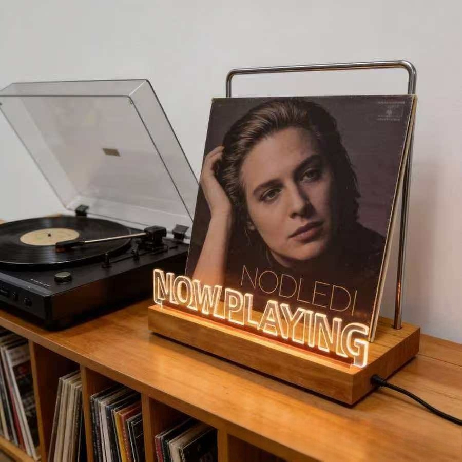 Light Up Vinyl Record Display  - Lighting Decoration Stand ulasan dan harga