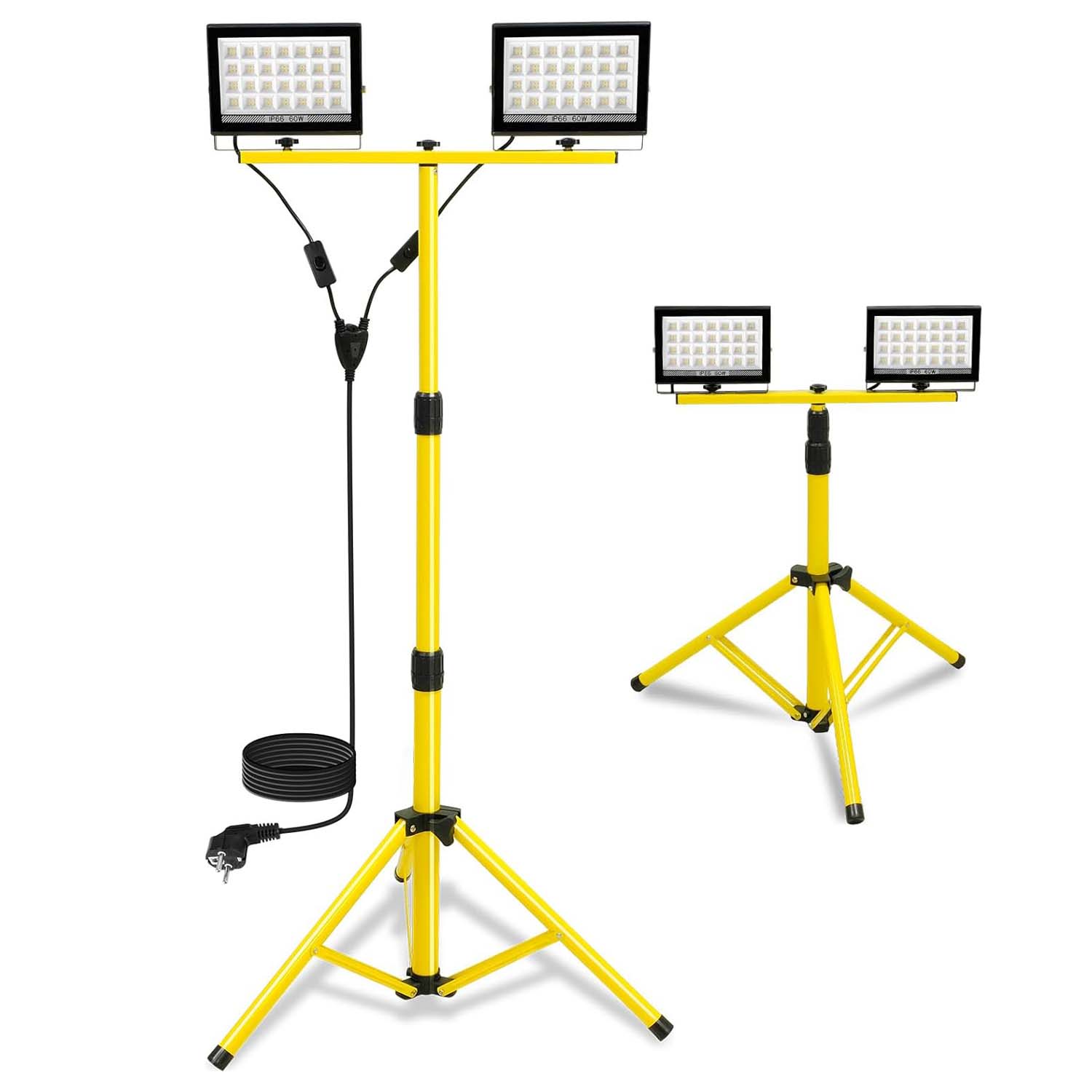 LED Work Light with Stand Adju - Floor Lamp Tripod ulasan dan harga