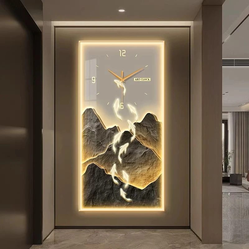 room decoration Wall clock hom - Lighting Home Decor Wall Clocks ulasan dan harga