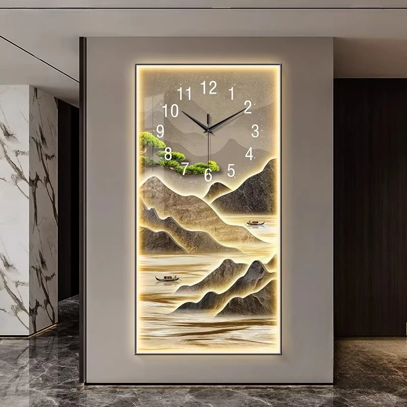 room decoration Wall clock hom - Lighting Home Decor Wall Clocks ulasan dan harga