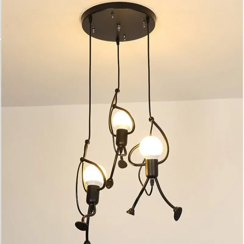 Retro Wrought Iron Chandelier  - Lighting Decor Store ulasan dan harga