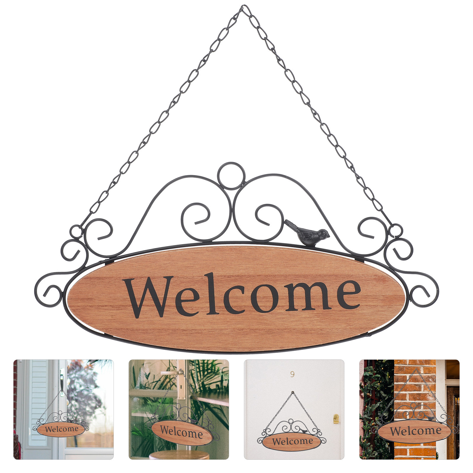1Pcs Welcome Sign Door Hanger  - Restaurant Lighting Decoration ulasan dan harga