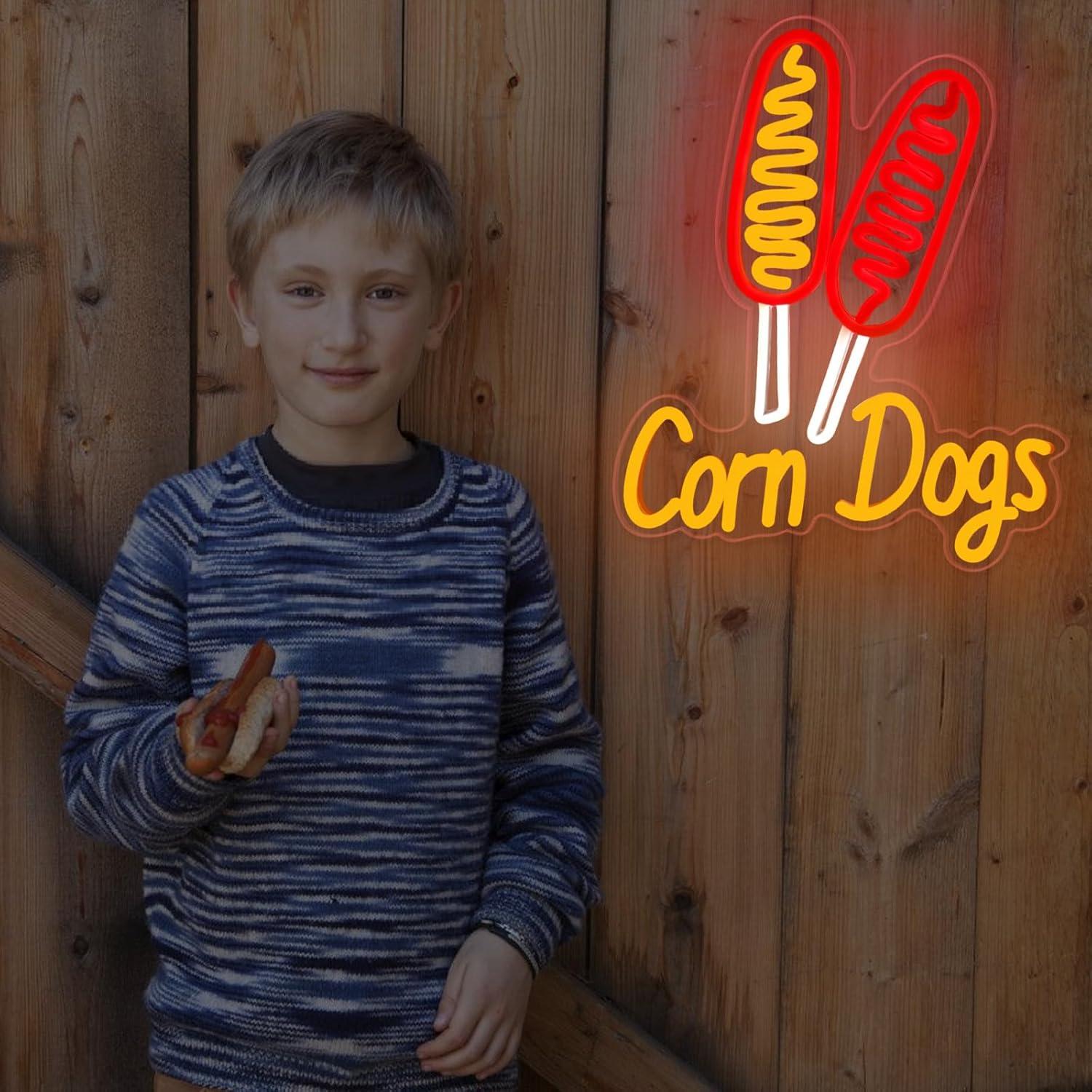 Corn Dog Neon Sign Snack USB D - Restaurant Lighting Decoration ulasan dan harga
