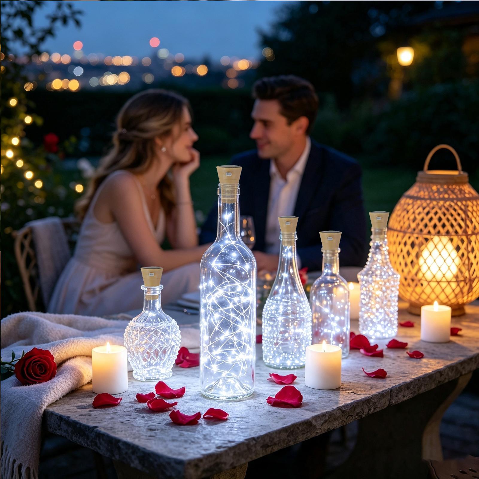 Wine Bottle Lights With Cork 6 - Decor Lighting Cork ulasan dan harga