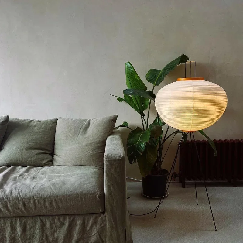 Japanese Akari Noguchi Rice Pa - Floor Lamp Tripod ulasan dan harga