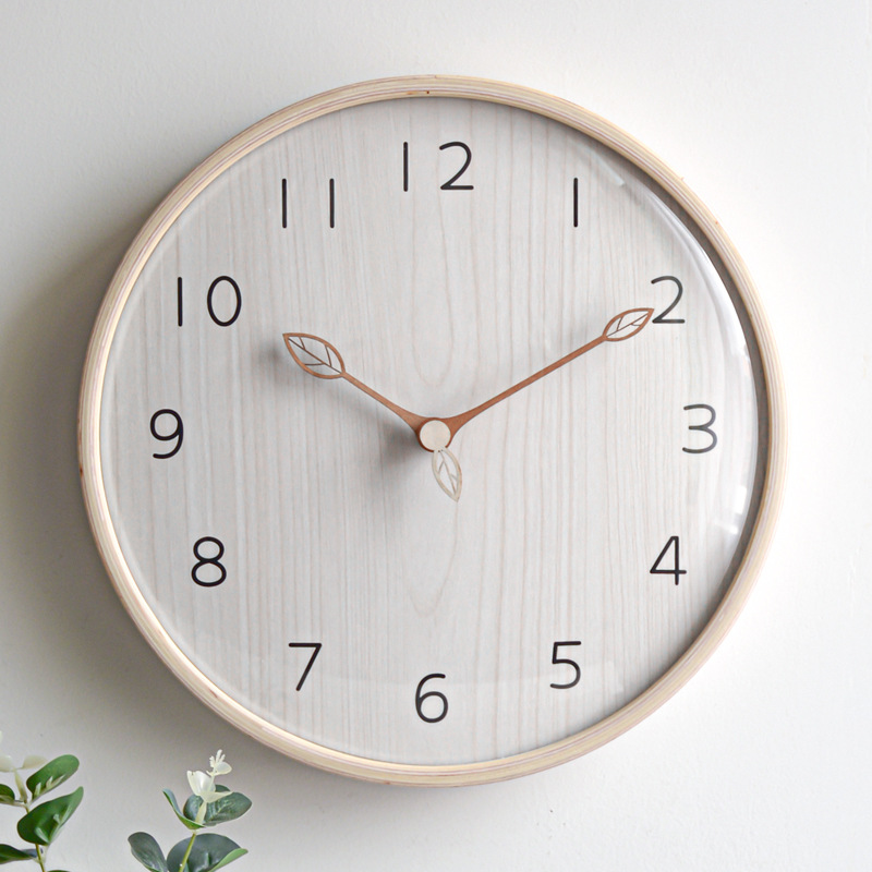 Nordic Style light Wooden Wall - Lighting Home Decor Wall Clocks ulasan dan harga