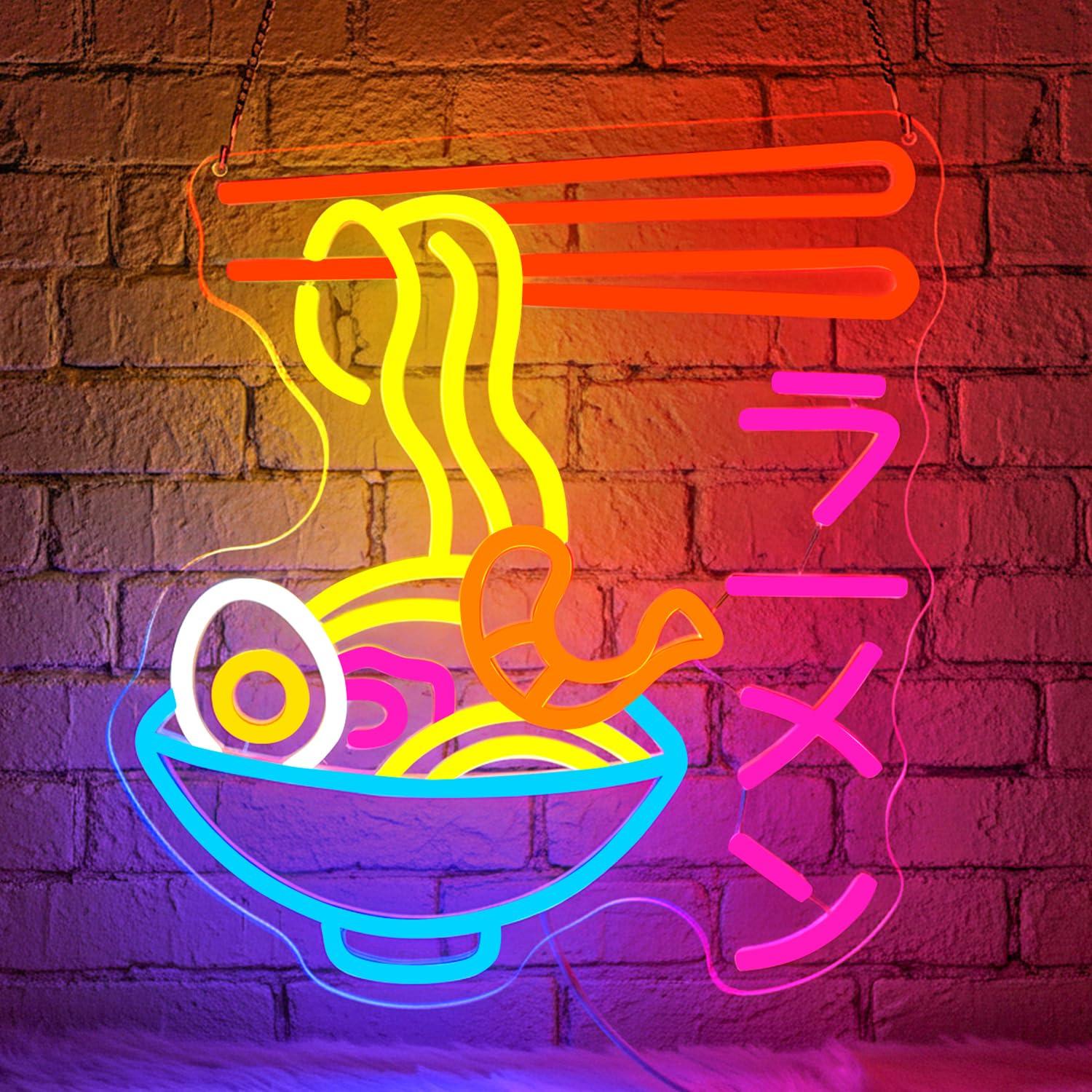 Ramen Neon Sign Japanese Noodl - Restaurant Lighting Decoration ulasan dan harga