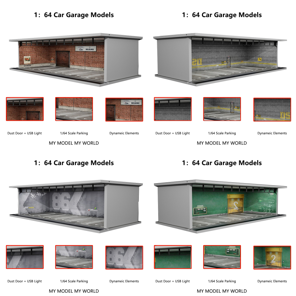 More Art 1/64 Car Garage Diora - Garage Lighting Decor ulasan dan harga