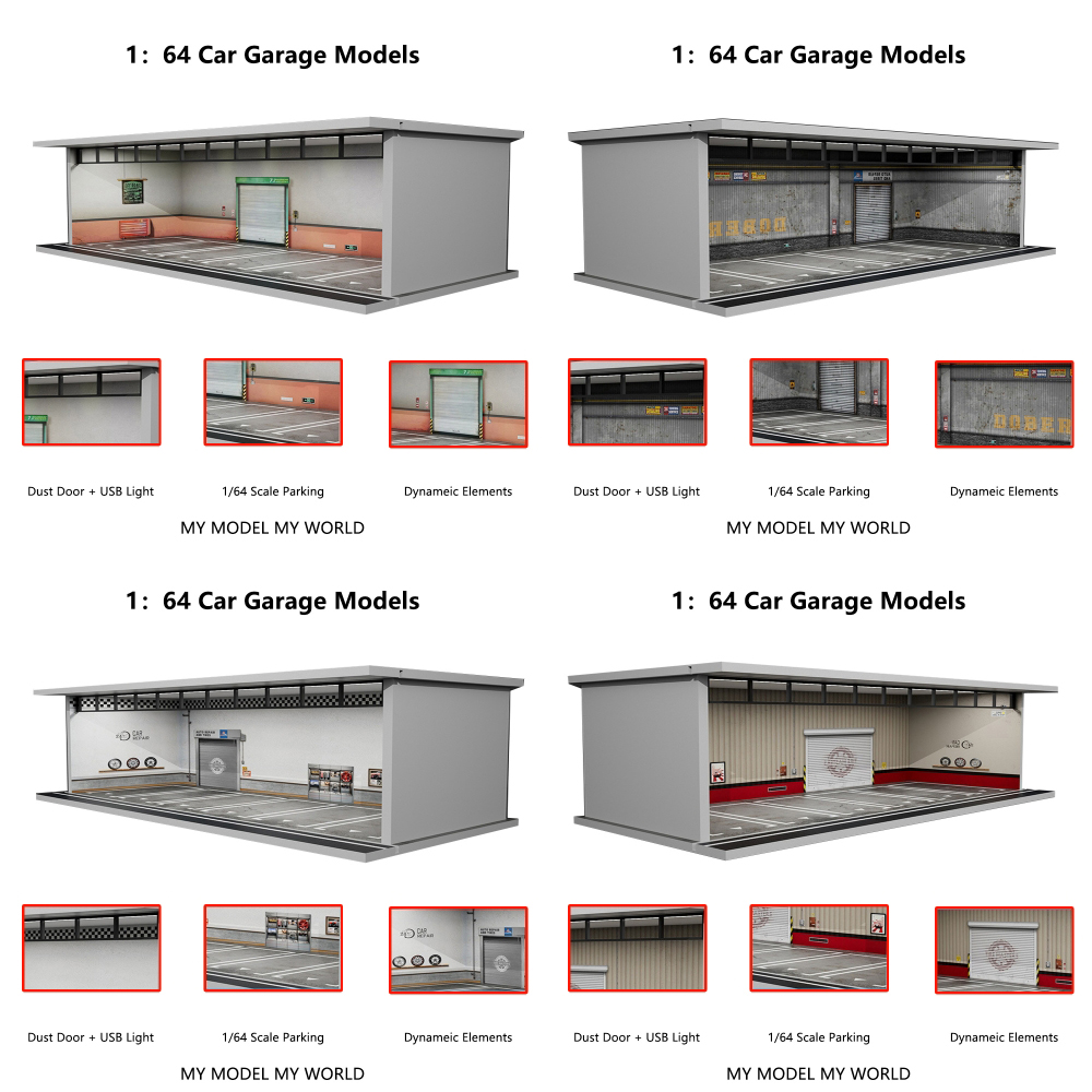 More Art 1/64 Car Garage Diora - Garage Lighting Decor ulasan dan harga